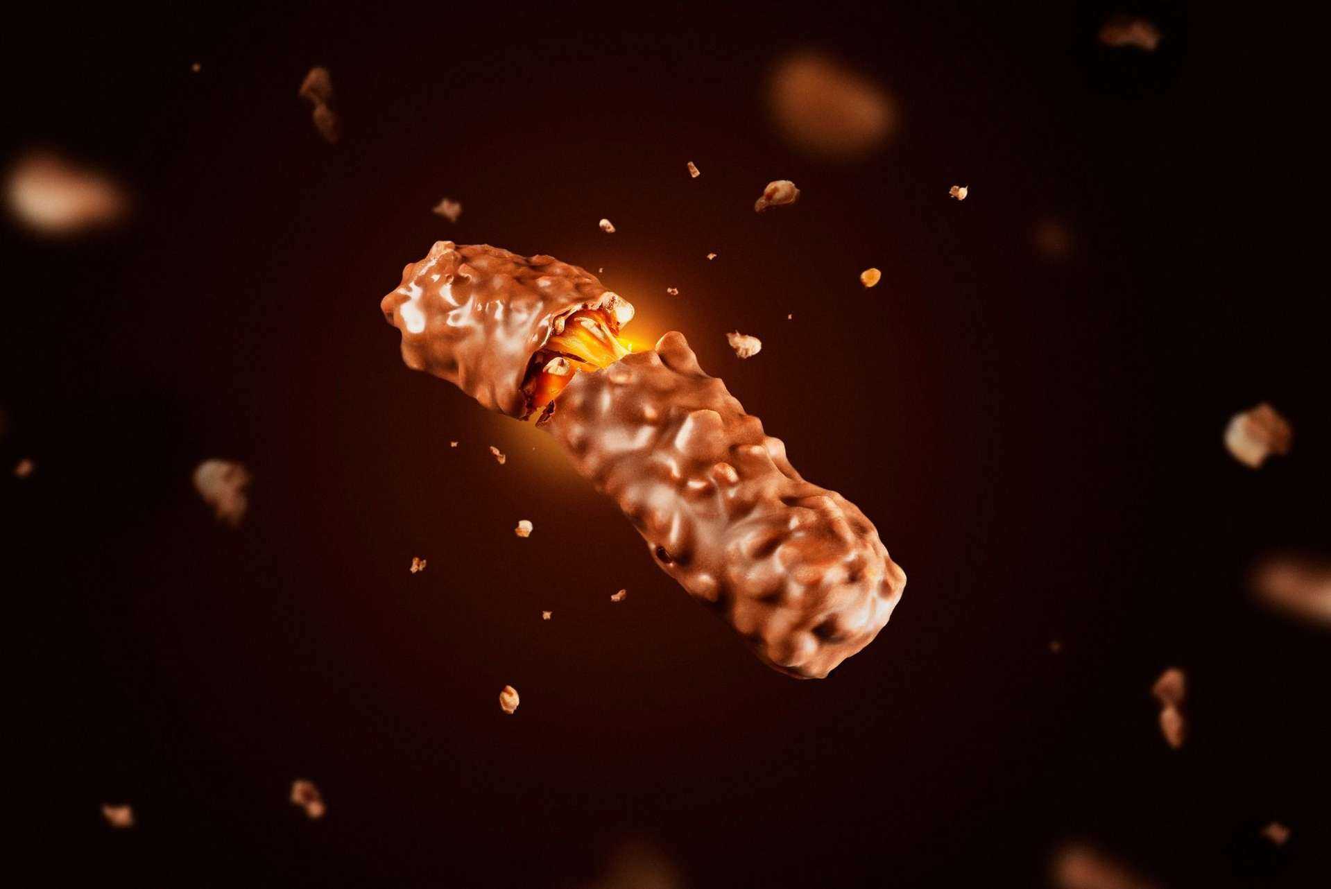 Concept commercial et dév lumière pour une barre chocolatée