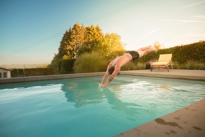 Photo commerciale piscine AbsEau