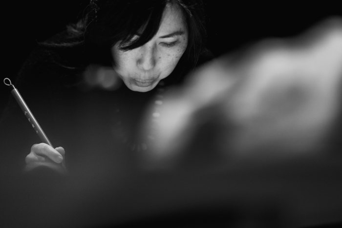 happening piano et Sumi-e