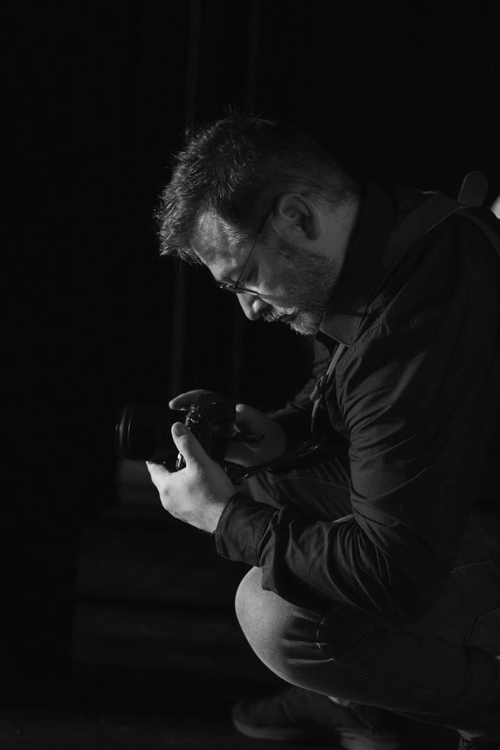 Portrait de Olivier Laublin au travail lors d'un événement